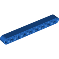 Lego rameno 1x9, modrá (4049023, 4239749, 6115617)